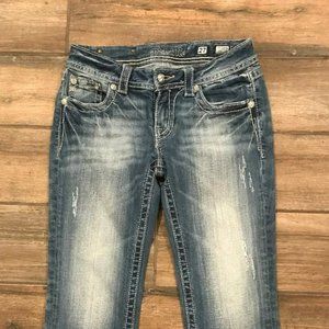 MISS ME CROPPED JEANS SIZE 27